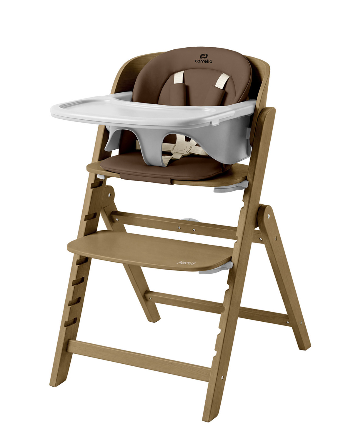 С 6-ти месячного возраста ребёнка Carrello Focus можно использовать, как стульчик для кормления и развивающих игр.